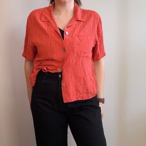 Silk Salmon Tommy Bahama Button Up T-Shirt